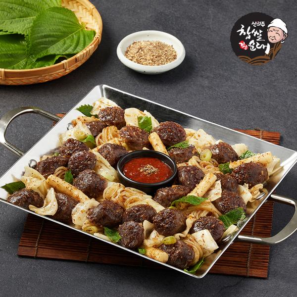 [신의주찹쌀순대] 들깨 가득 백순대볶음