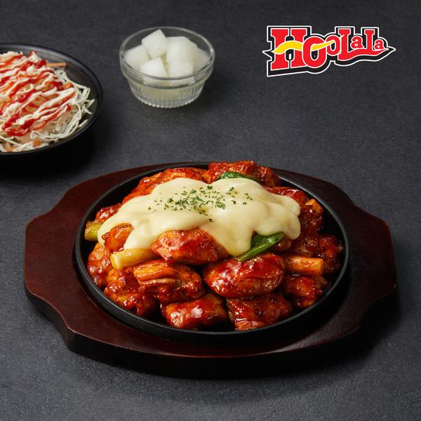 [훌랄라참숯치킨] 치즈 순살닭다리살 바베큐