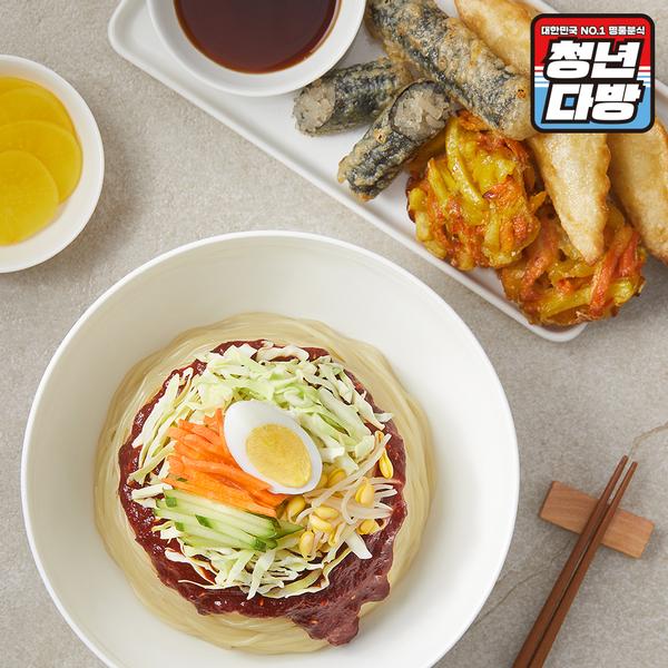 [청년다방] 매콤쫄면과 모둠튀김