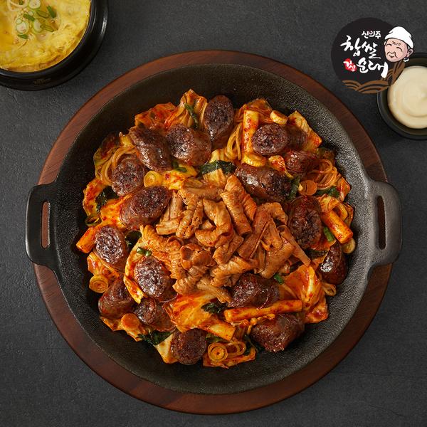 [신의주찹쌀순대] 매콤양념 쫄순대 곱창볶음