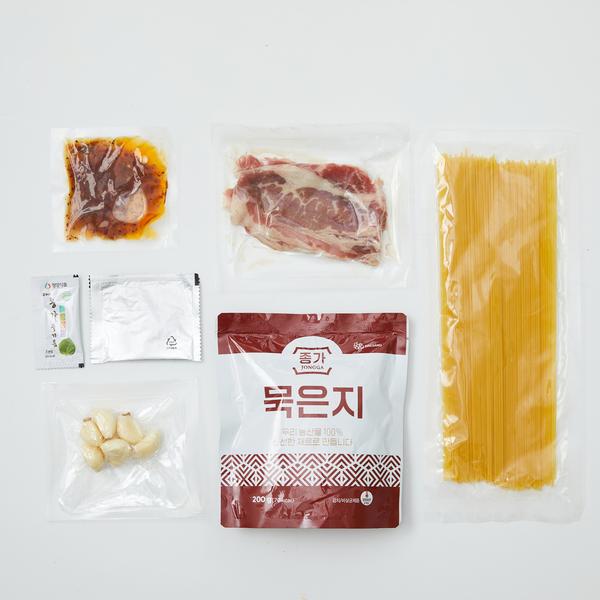 묵은지 들기름 파스타