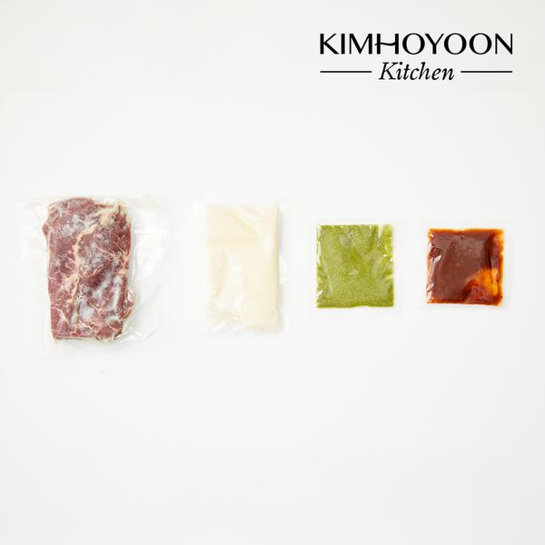 [김호윤 키친] 부채살 스테이크와 청양고추 페스토