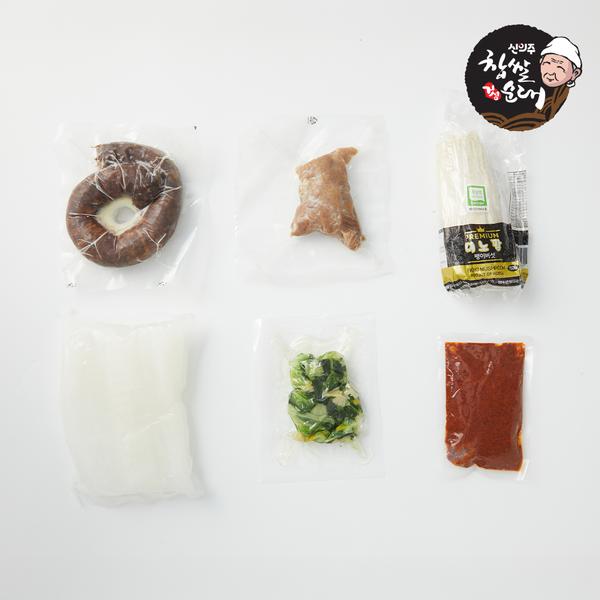 [신의주찹쌀순대] 얼큰 곱창 순대전골