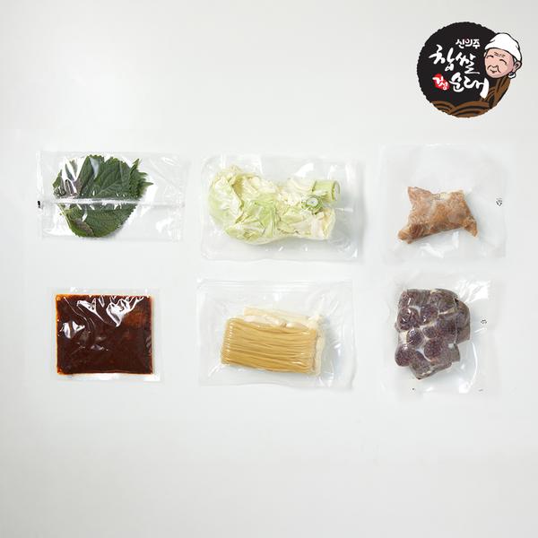 [신의주찹쌀순대] 매콤양념 쫄순대 곱창볶음